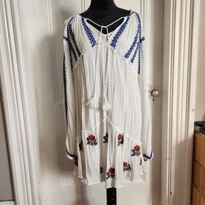 Free People Peasant Blouse with Slip